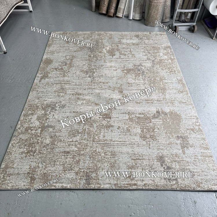 Современный Ковер Дизайн 046 Беж с Серым